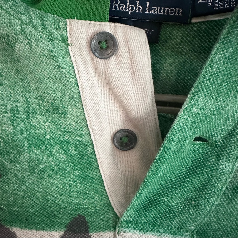 Ralph Lauren Multicolor Graphic Polo - Green, Blue, Orange, Yellow - Picture 3 of 8